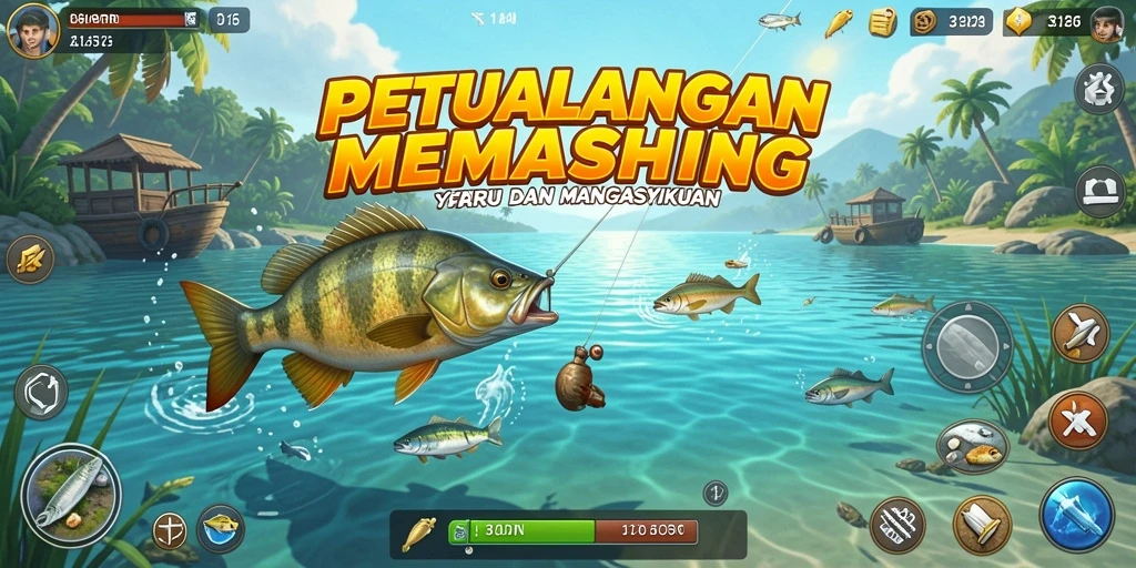 Menampilkan gameplay memancing yang mendebarkan dan mendalam.