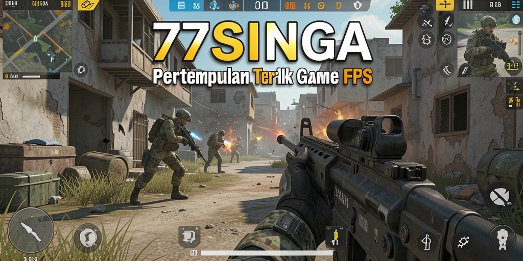 Tampilan gameplay seru di <strong>77SINGA</strong> dengan aksi tembak-menembak yang intens.