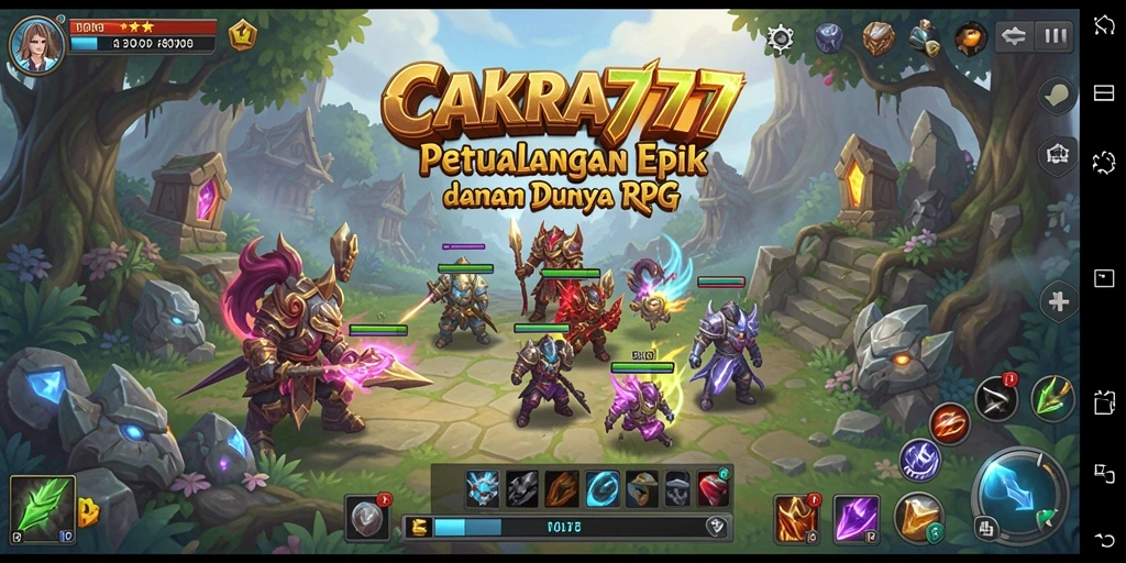 Tampilan gameplay seru di CAKRA777 yang penuh aksi dan petualangan.