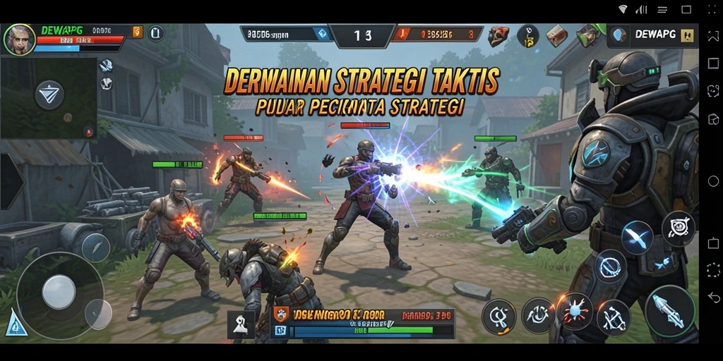 Tangkapan layar DEWAPG menampilkan aksi strategi yang mendebarkan.