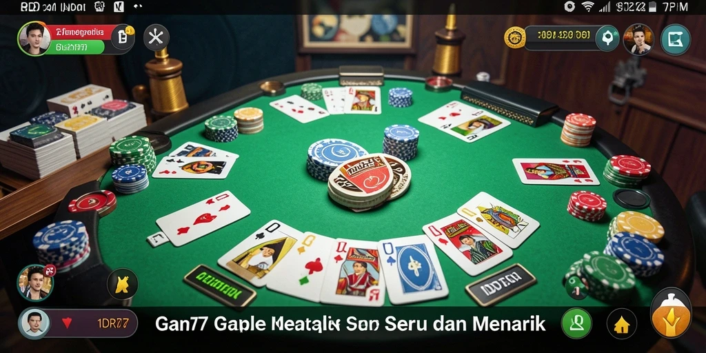 Tampilan gameplay Gaple yang seru dan interaktif di IDR77.
