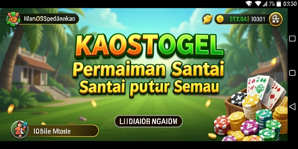 Tampilan gameplay KAOSTOGEL yang menghibur dan santai.