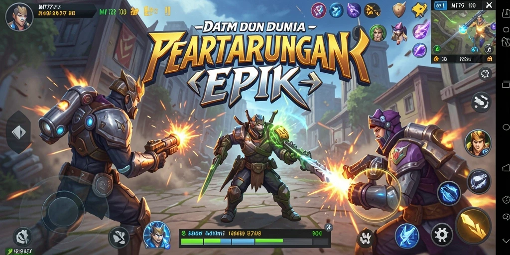 Tangkapan layar menunjukkan pertarungan seru di MT777.
