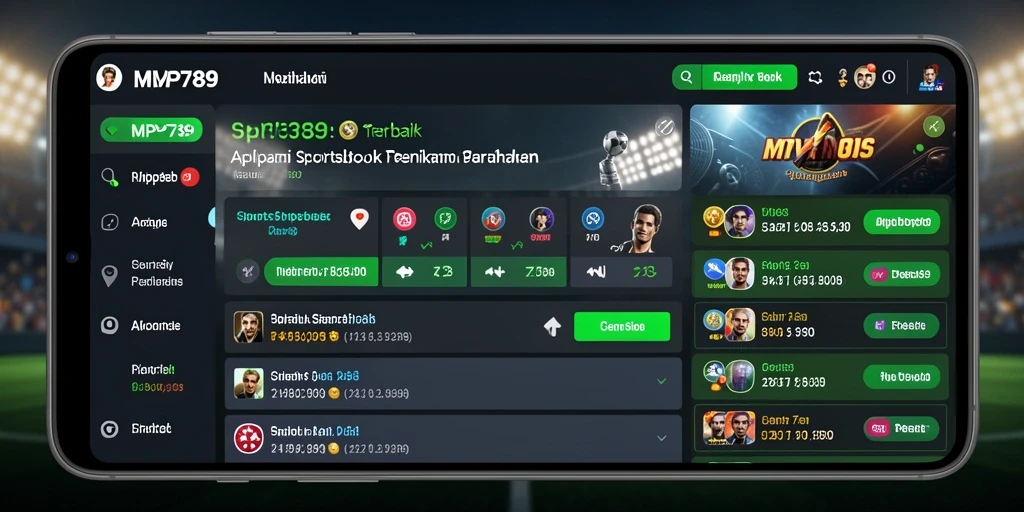 Tampilan screenshot gameplay Sportsbook di MVP789 dengan berbagai pilihan taruhan.