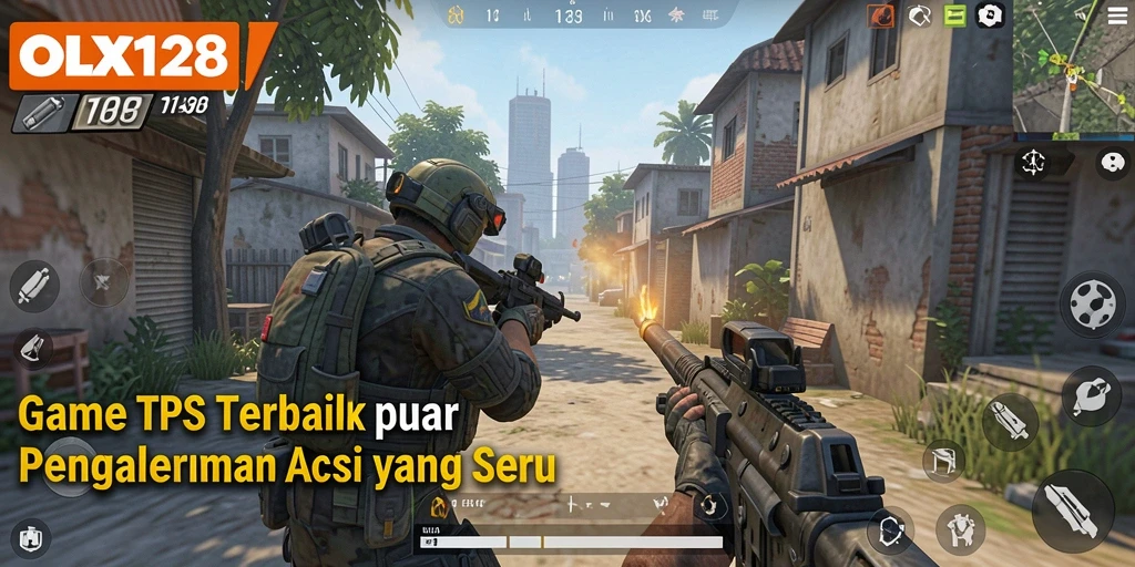Tampilan menarik dari gameplay TPS OLX128 yang seru.