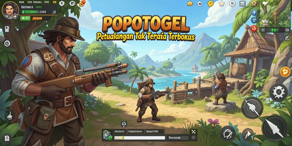 Tangkapan layar dari gameplay open world yang mengesankan
