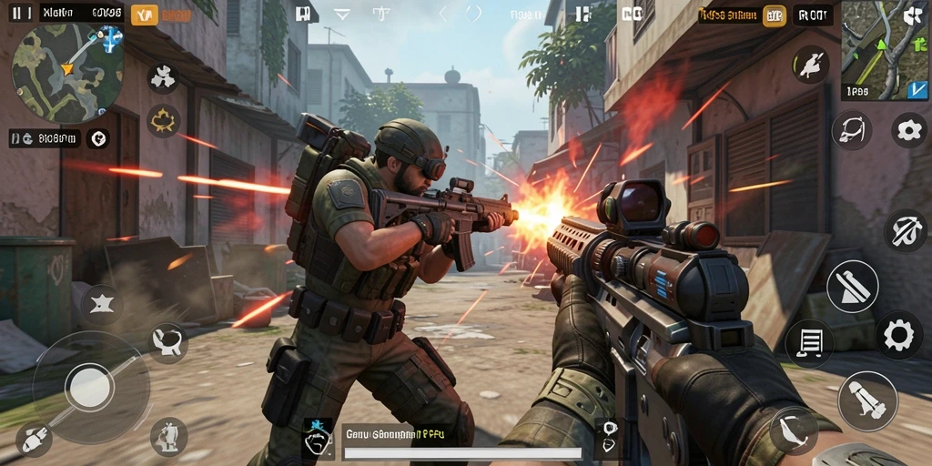Tampilan gameplay RP8 yang mendebarkan dan penuh aksi.