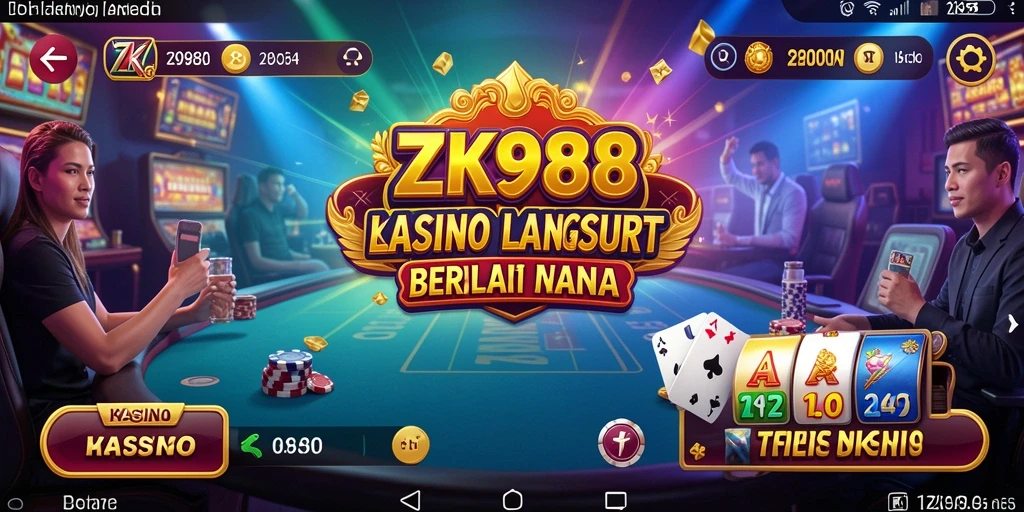 Gameplay mendebarkan di aplikasi Live Casino ZK988.